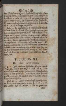 Titulus XI. - XIX.