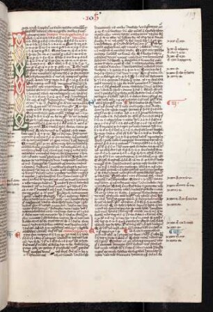 Zierinitiale (Evangelium Johannem): I(n principio erat verbum)