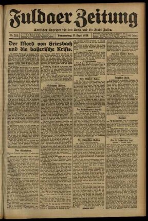 Ausgabe vom Donnerstag, den 15. September 1921.