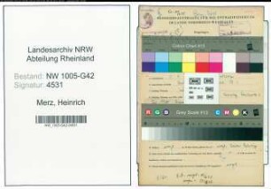 Entnazifizierung Heinrich Merz , geb. 01.04.1911 (Polizeibeamter)