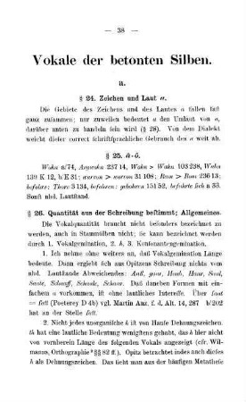 Vokale der betonten Silben