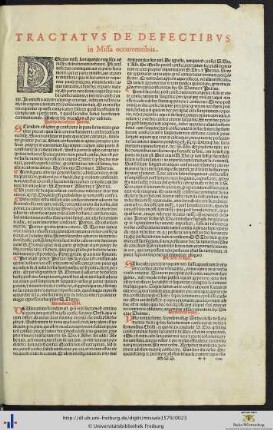 Tractatus de Defectibus.
