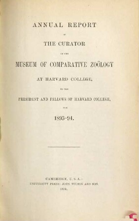 Annual report. 1893/94