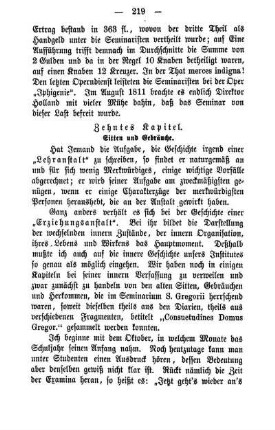 Zehntes Kapitel. Sitten und Gebräuche.