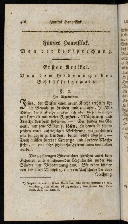 416-448, Fünftes Hauptstück.