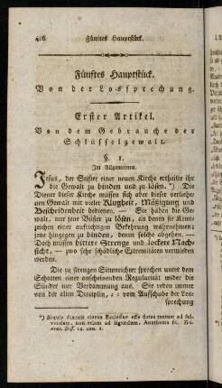 416-448, Fünftes Hauptstück.