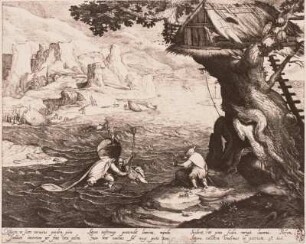 Der Heilige Christophorus in Landschaft