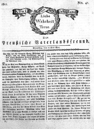 No. 41., vom 21sten Mai