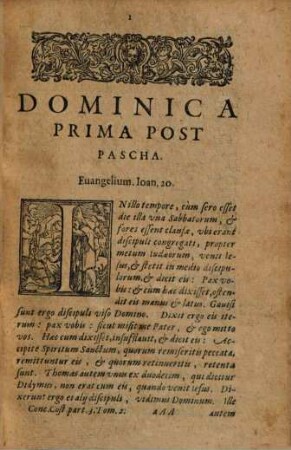 Paradisus Mysticus Qvadrvplici Sacrae & moralis eloquentiae flumine super omnes anni Dominicas Per Documenta moralia fertilissimè redundans : Omni Genere Conceptvvm, Historiarum, similitudinum ... amoenißimè excultus .., Partis III. Tomus II.. A Dominica Prima Post Pascha, usque ad Dominicam SS. Trinitatis inclusivè