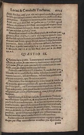 Quaestio IX. - XV.