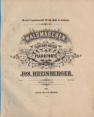 Waldmärchen : Concert-Skizze für d. Pianoforte ; op. 8
