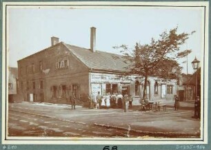 Glafeys Gasthaus und Bäckerei in Plauen bei Dresden, abgebrochen 1896