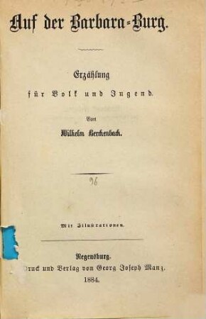 Neue Erzählungen für Volk und Jugend, 96