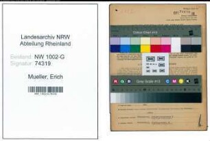 Entnazifizierung Erich Mueller, geb. 14.04.1908 (Kuerschner)