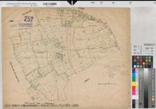 Vellern (Beckum), Umlegung Vellern, Bl. 2 Schätzungsriß u. Urkarte 1 Flur 1,2