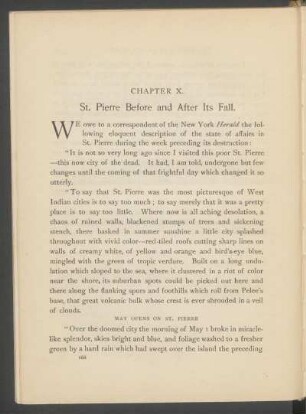 Chapter X. - St. Pierre before and after its fall.