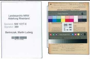 Entnazifizierung Martin Ludwig Bartniczak , geb. 30.04.1915 (Friseurmeister)