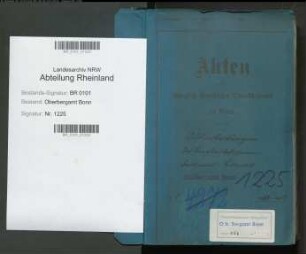 Coninx; Adalbert Ferdinand, Bergassessor; Prüfungs- u. Personalakten Band 1 (Ausarbeitungen)