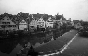 Riedlingen: Stadtansicht mit Donauwehr