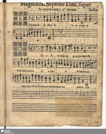 Magnificat Septimi Toni, super In convertendo