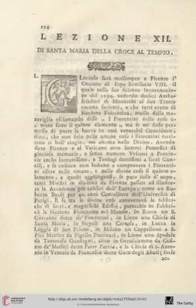 Lezione XII.