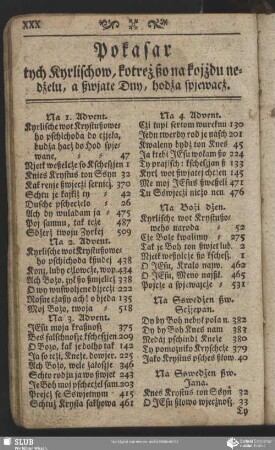 Pokasar tych Kyrlischow, kotreż ßo na koiżdu nedżelu, a ßwjate Dny, hodża spjewacż