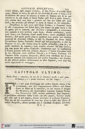 Capitolo ultimo