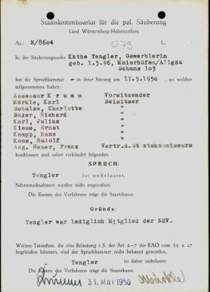 Tengler, Käthe