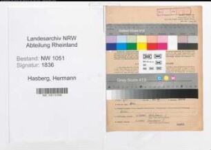 Entnazifizierung Hermann Hasberg , geb. 18.11.1904 (Beamter)