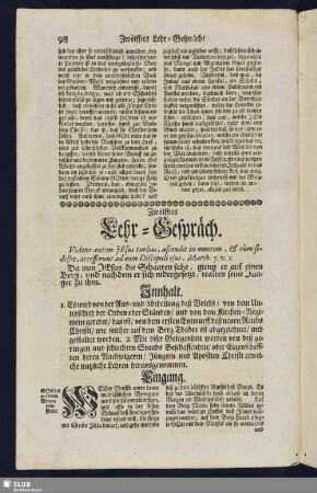 Zwölfftes Lehr-Gespräch