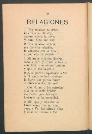 Relaciones