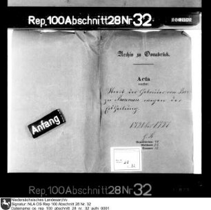 Streit der Gebrüder von Bar zu Barenaue wegen der Erbteilung