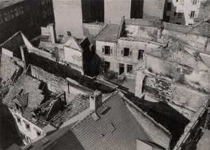 Zerstörungen Zweiter Weltkrieg. Waldstraße