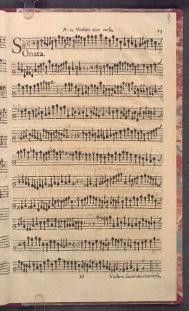 Sonata. à doi Violini. vice versa.