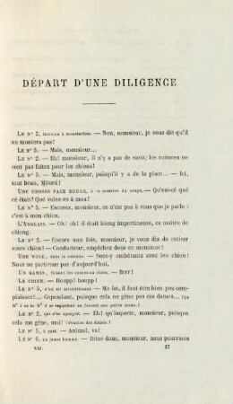 Départ d'une diligence