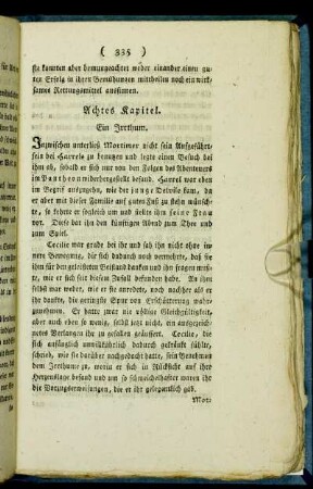 Achtes Kapitel. Ein Irrthum.