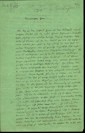 5-10-22-1.0000: Varnhagen von Ense, Karl August, Schriftsteller; diverse Schreiben ff.: Lob über eine nicht näher bezeichnete Arbeit