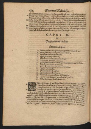 Caput X. De conclusione judiciis.