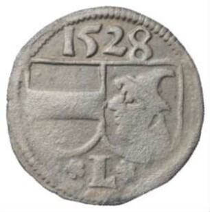 Fundmünze, Pfennig (einseitig), 1528