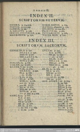 Index III. Scriptorum Sacrorum