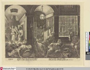 [St. Peter freed from prison by the angel; Der Engel befreit Petrus aus dem Gefängnis]