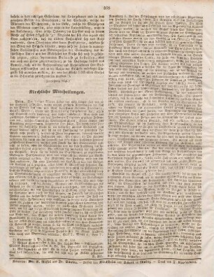 408 Kirchliche Mittheilungen