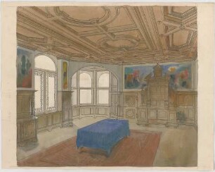 Thiersch, Friedrich von; München, Georgenstr. 16; Haus Thiersch - Innenraum (Perspektive)