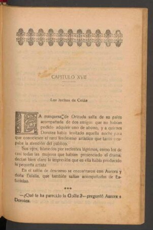 Capítulo XVII - Las luchas de Colás