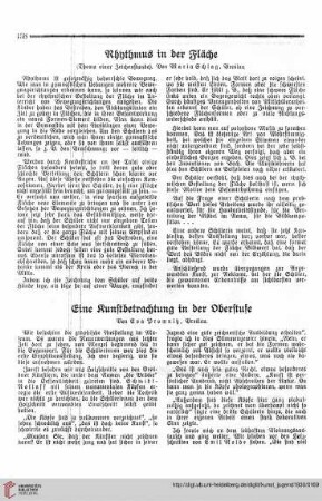 N.F. 10.1930: Eine Kunstbetrachtung in der Oberstufe
