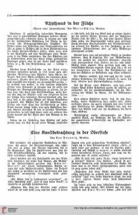 N.F. 10.1930: Eine Kunstbetrachtung in der Oberstufe