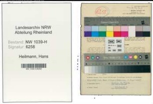 Entnazifizierung Hans Heilmann , geb. 18.06.1897 (Angestellter)