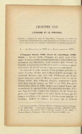 Chapitre XXII L'Espagne et le Portugal