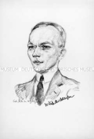 Bildnis des Fliegers Wolfram Freiherr von Richthofen