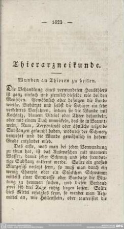 Thierarzneikunde